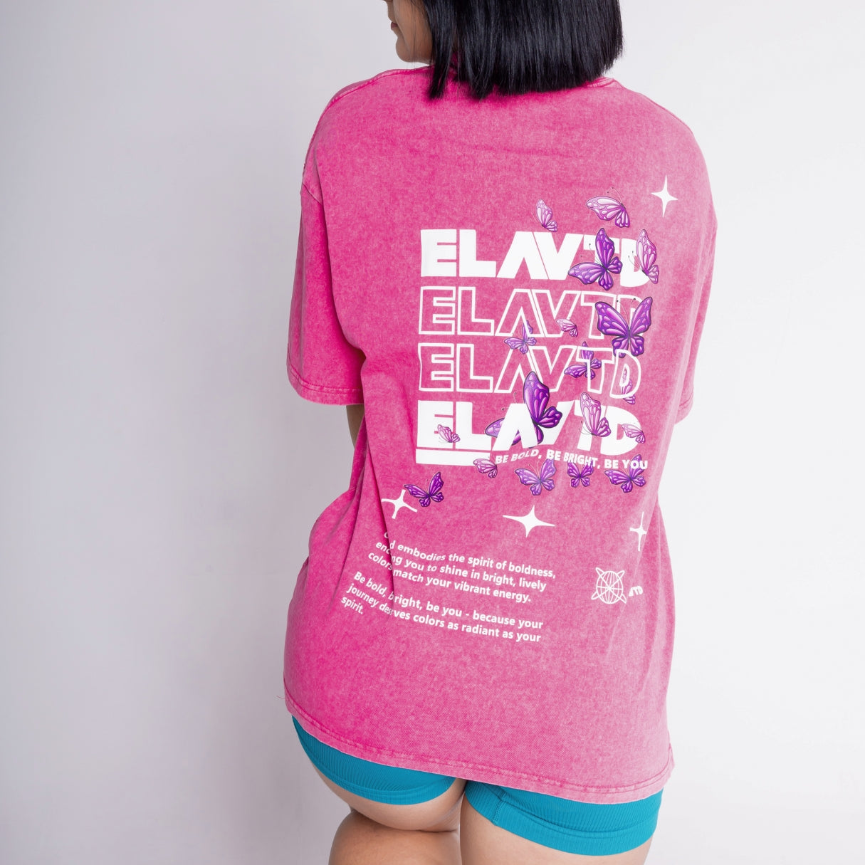 pink oversized t-shirt, butterfly t-shirt, women t-shirt, women pink t-shirt, women empower t-shirt, gym cover t-shirt, 